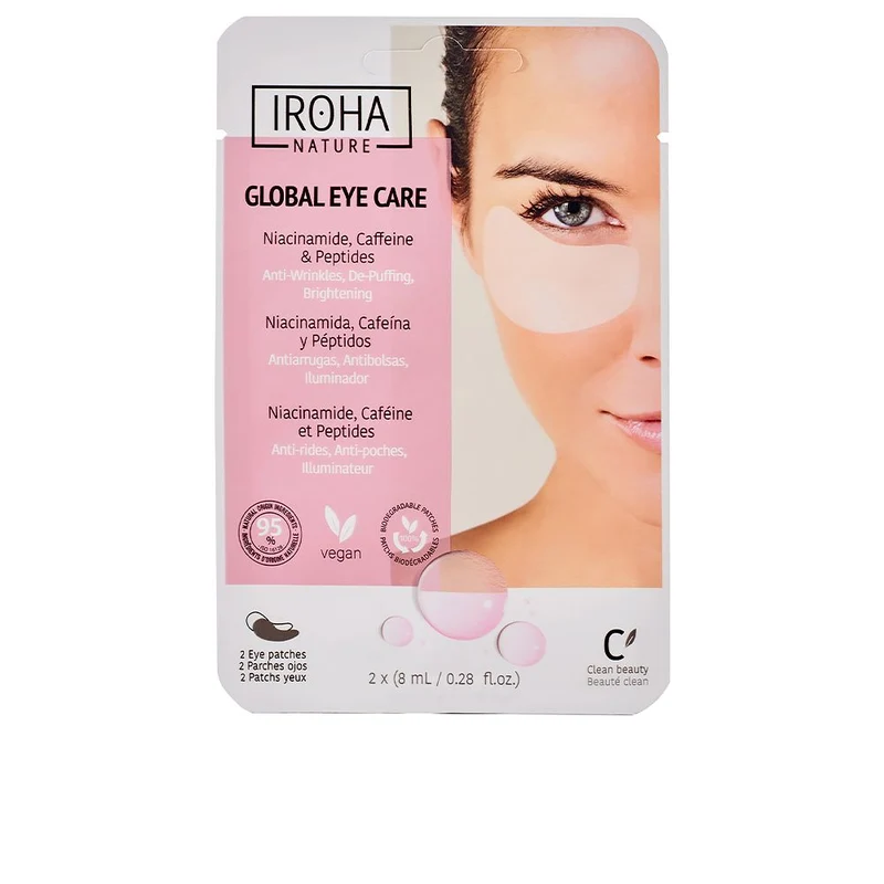 Iroha nature Global Cura occhi Niacinamide, Caffeina e Peptidi 2 Unità — Contorno occhi