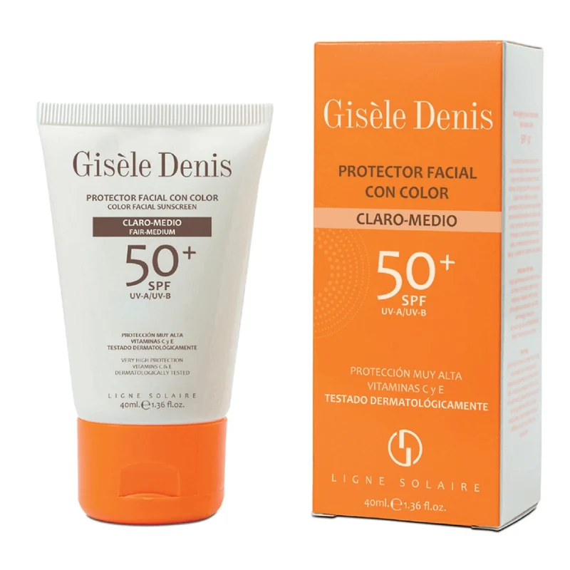 Gisèle Denis Color Crema Solare Viso Spf50+ Fair/Media 40 ml — Crema solare