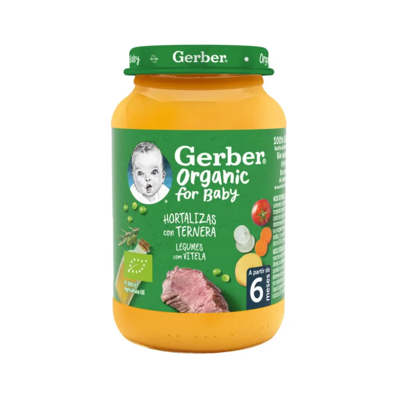 Gerber Organic Verdure Bio Vitello 190 g — Omogeneizzato