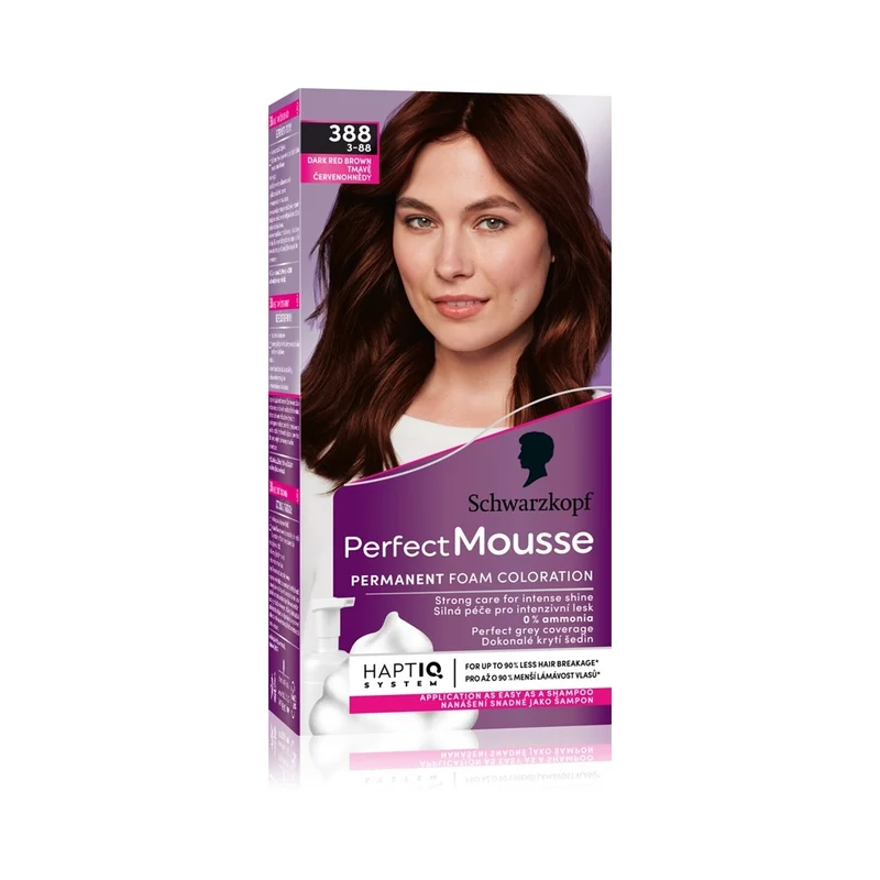 Schwarzkopf Perfect Mousse 388 Dark red brown — Colorazione capelli permanente