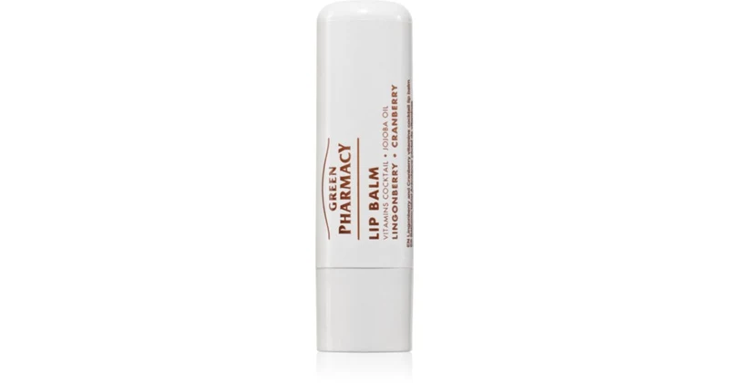 Green Pharmacy Lingonberry and Cranberry Balsamo nutriente labbra SPF 10 3,6 ml — Balsamo Labbra SPF