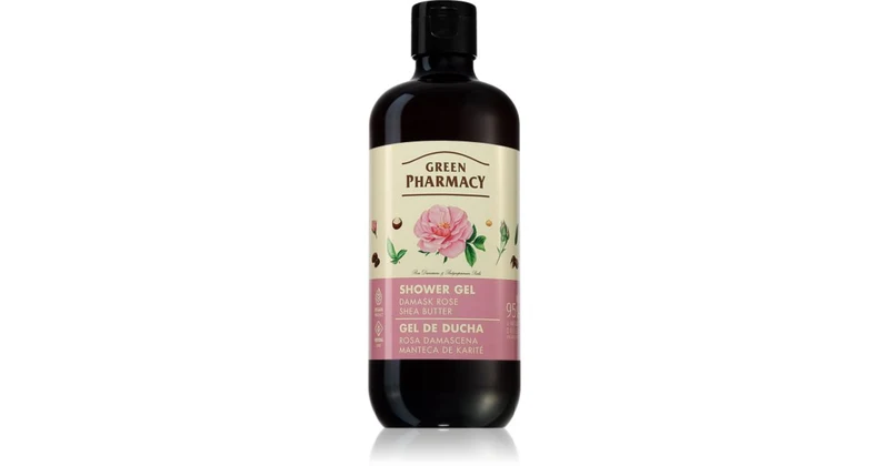 Green Pharmacy Damask Rose & Shea Butter Gel doccia delicato 500 ml — Gel Doccia
