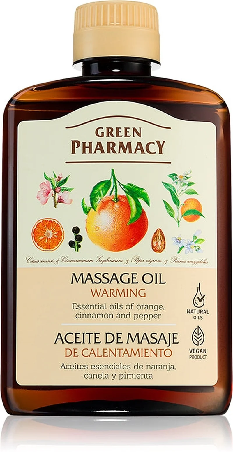 Green Pharmacy Essential Oils of Orange Olio massaggio riscaldante 200 ml — Olio Massaggio