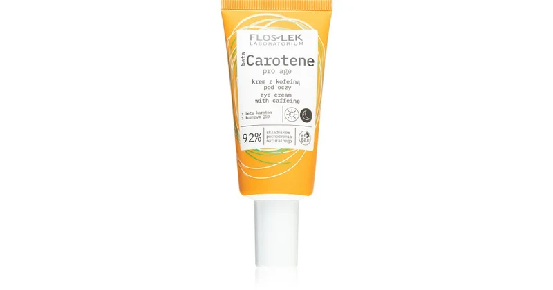 FlosLek Laboratorium Beta Carotene Crema occhi contro gonfiori e rughe con caffeina 30 ml — Contorno occhi