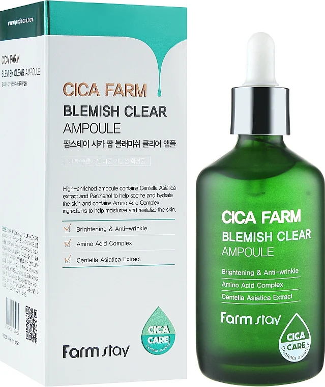 Farmstay Cica Farm Clear Siero viso anti imperfezioni 100 ml — Siero