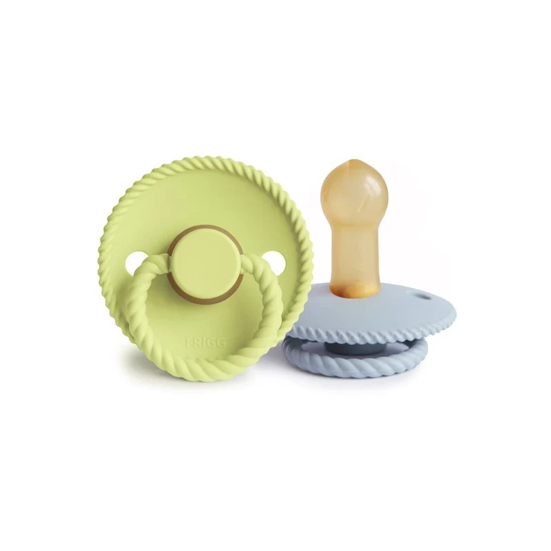 Frigg Rope Size 2:6-18 mesi Ciuccio Green Tea/Powder Blue 2 pezzi — Ciuccio