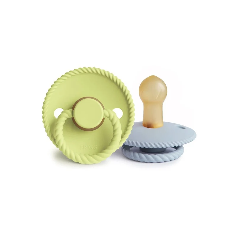 Frigg Rope Size 1:0-6 mesi Ciuccio Green Tea/Powder Blue 2 pezzi — Ciuccio