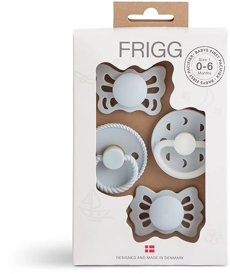 Frigg Baby's First Pacifier Moonlight Sailing Powder Blue — Ciuccio