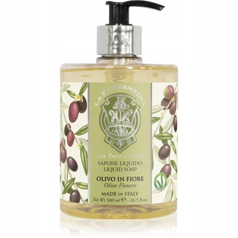La Florentina Olive Flowers Sapone liquido mani 500 ml — Sapone liquido