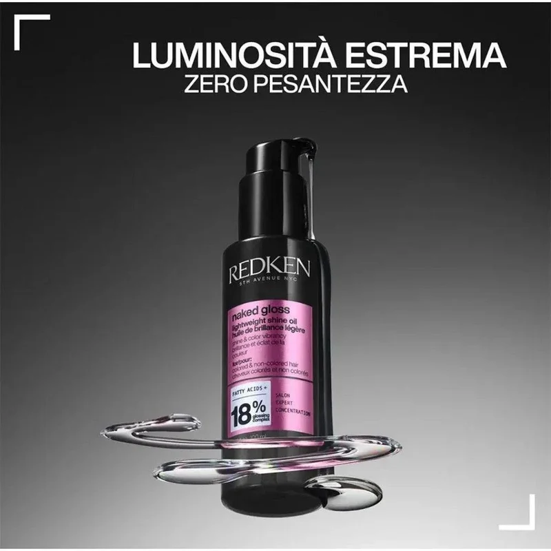Redken Naked Gloss Olio Lucidante Leggero 100 ml — Olio per capelli