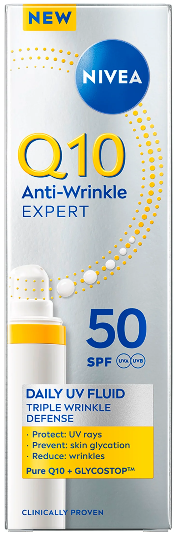 Nivea Fluido Viso Quotidiano SPF 50 Q10 Antirughe Expert 40 ml — Fluido solare