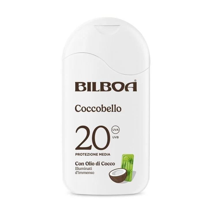 Bilboa Coccobello Latte abbronzante con olio di cocco SPF 20 200 ml — Latte abbronzante