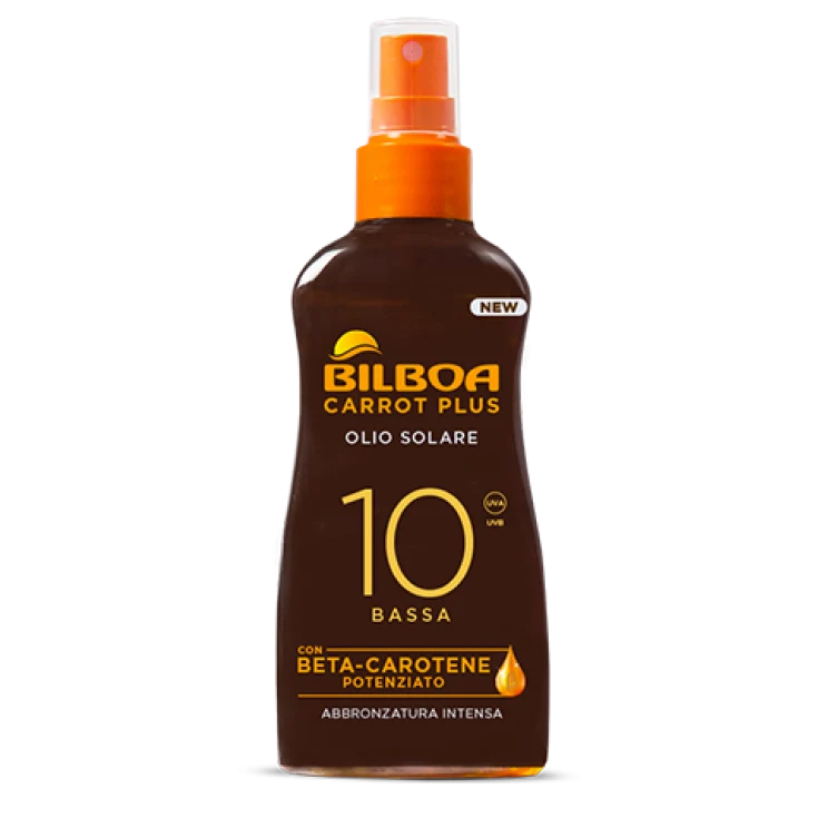 Bilboa Carotissima Olio abbronzante con beta-carotene SPF 10 200 ml — Solare abbronzante