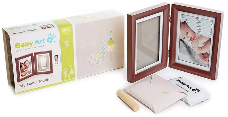 Baby Art My Baby Touch Simple Brown Set Impronte Neonato — Set Impronte