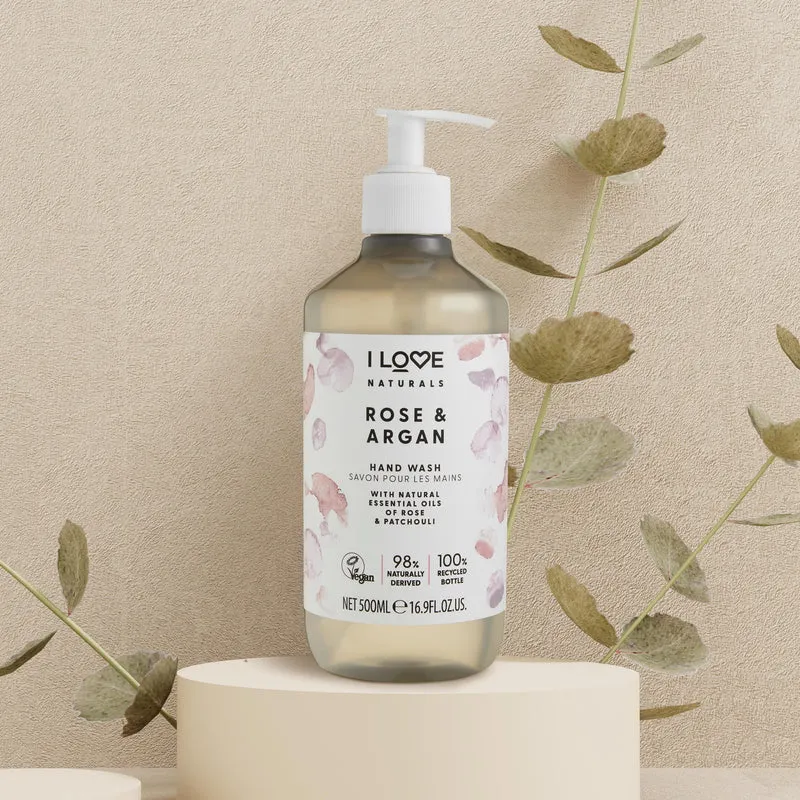 I love Collezione Naturals Rosa & Argan 500 ml — Sapone liquido
