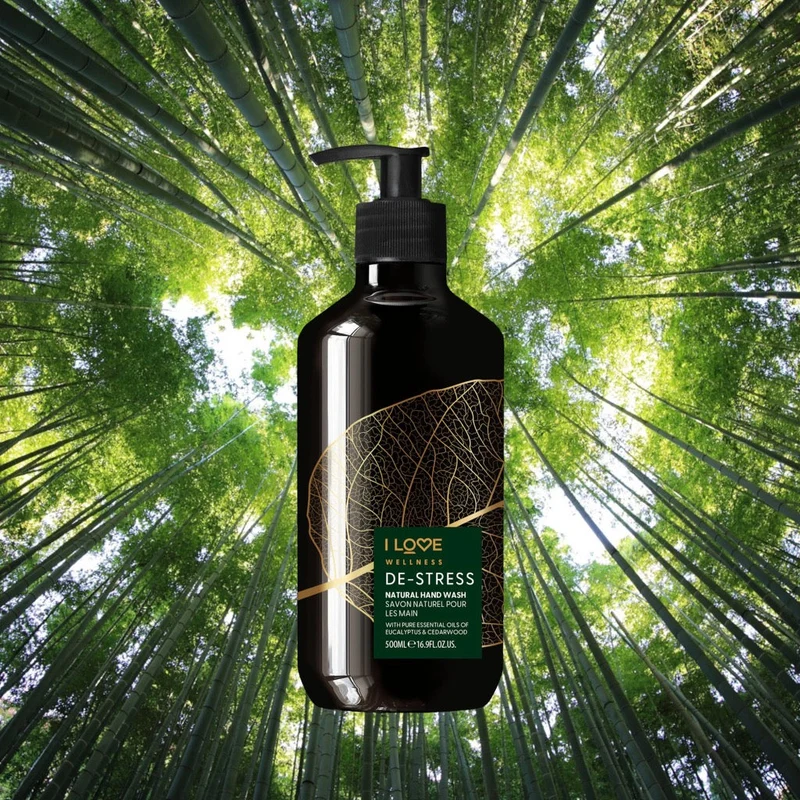 I love Wellness De-Stress Citronella rosmarino eucalipto 500 ml — Sapone liquido mani