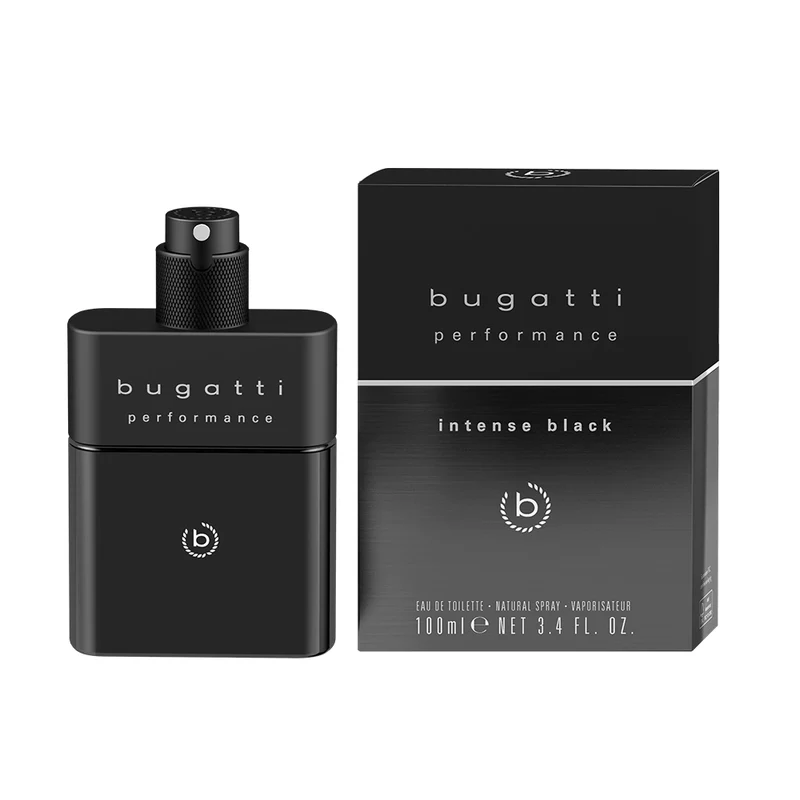 Bugatti Performance Intense Black 100 ml Uomo — Eau de Toilette