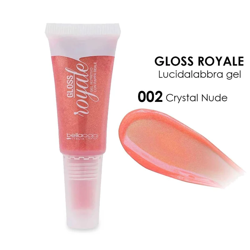 Bella Oggi Gloss Royale lucidalabbra gel pappa reale Crystal Nude 002 — Gloss labbra