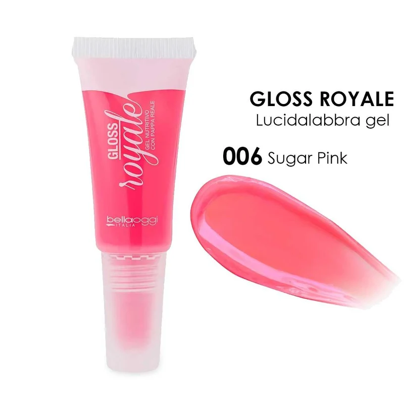 Bella Oggi Gloss Royale lucidalabbra gel con pappa reale Sugar Pink 006 — Lucidalabbra