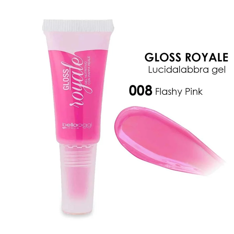 Bella Oggi gloss royale lucidalabbra gel pappa reale Flashy Pink 008 — Lucidalabbra