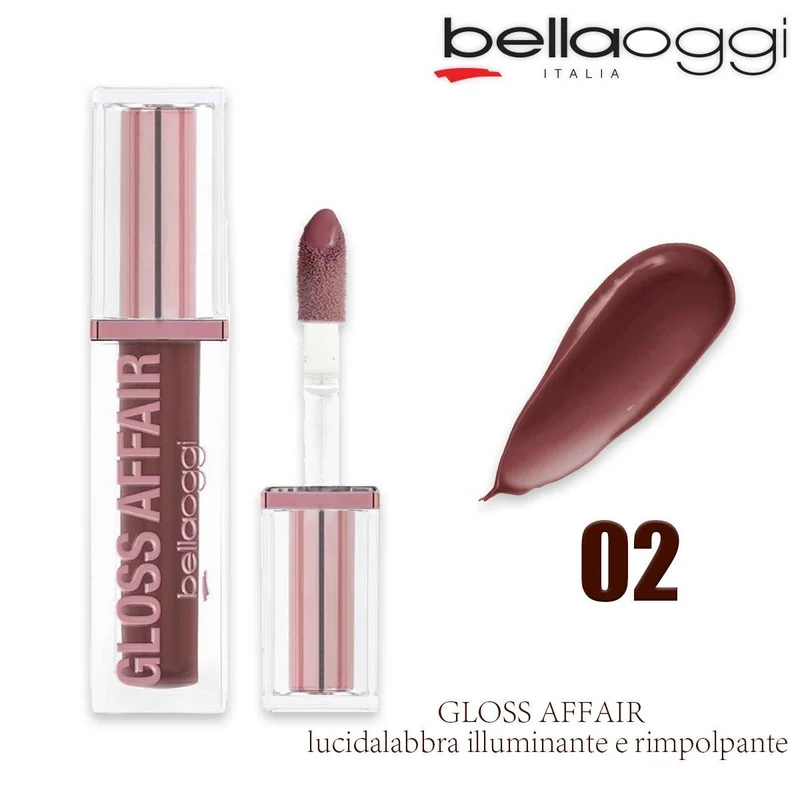 Bella Oggi Gloss Affair Toffee Rose 02 — Gloss labbra