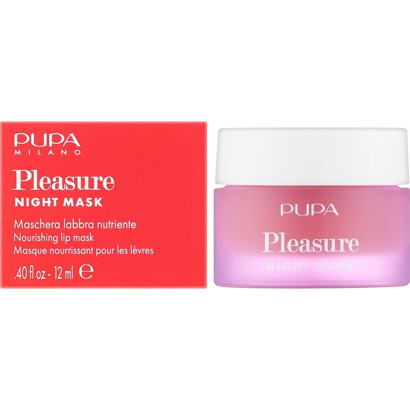 Pupa Pleasure Night Maschera Labbra Nutriente 001 Blueberry 12 ml — Maschera labbra
