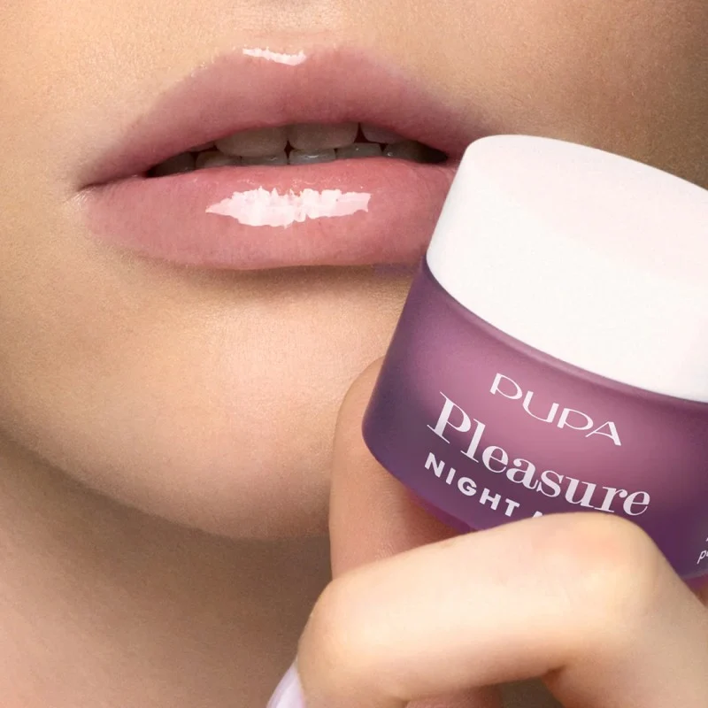 Pupa Pleasure Night Maschera Labbra Nutriente 001 Blueberry 12 ml — Maschera labbra