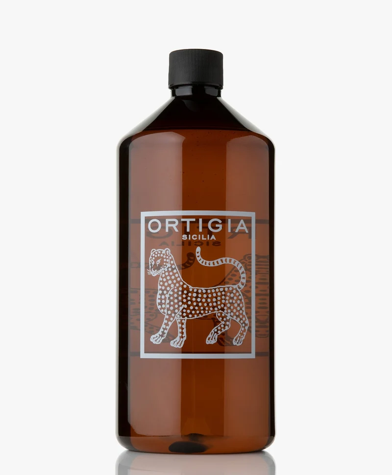 Ortigia Ambra Nera Sapone Liquido 1000 ml Ricarica — Sapone Liquido