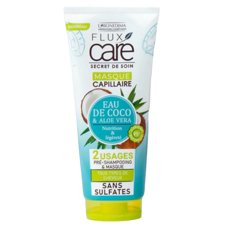 Flux Care Secret De Soin Masque Capillaire Eau De Coco