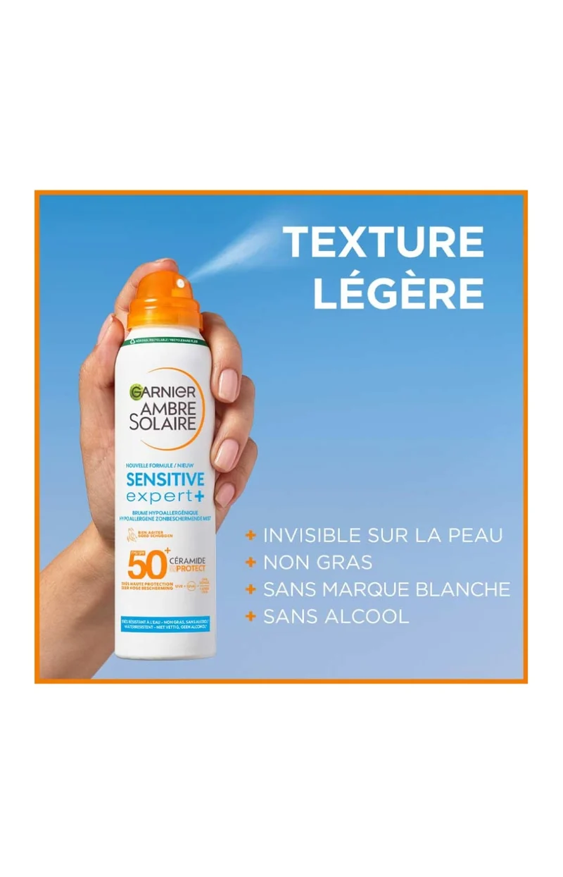 Brume solaire SPF 50+ - Sensitive Expert + - Peaux sensibles - 150 ml