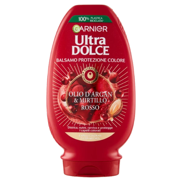 Garnier Ultra Dolce Olio Argan E Mirtillo Rosso Balsamo Capelli Tinti 200 ml — Balsamo capelli