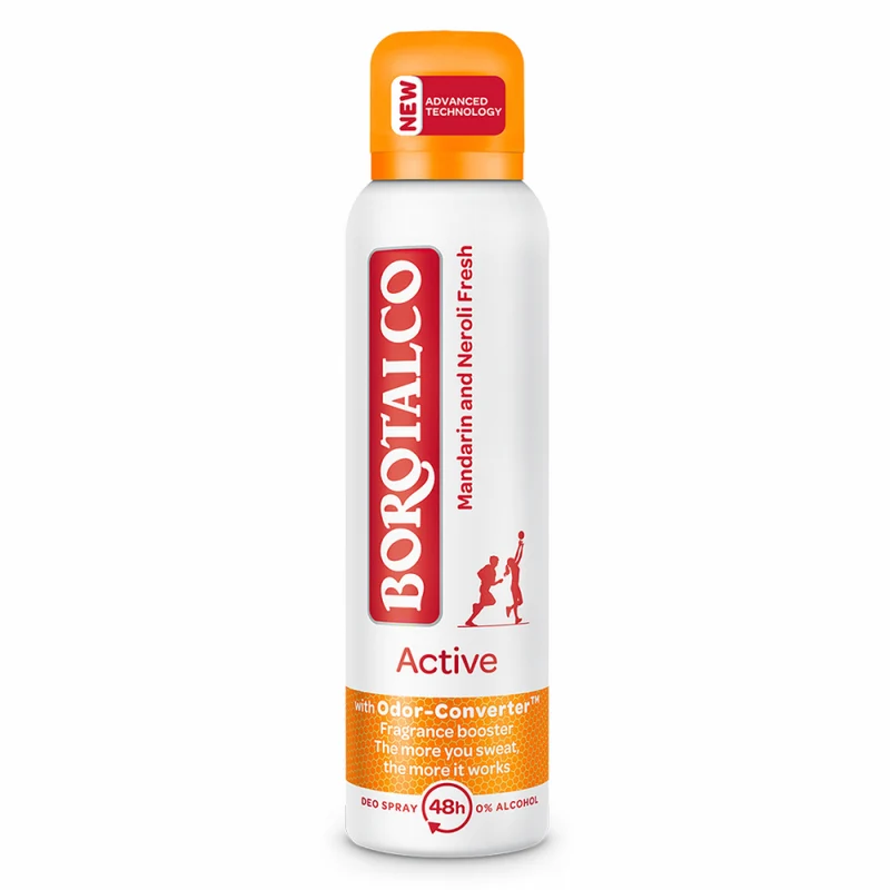 Borotalco Active Mandarino Neroli Deodorante Rinfrescante 48 Ore 150 ml — Deodorante spray