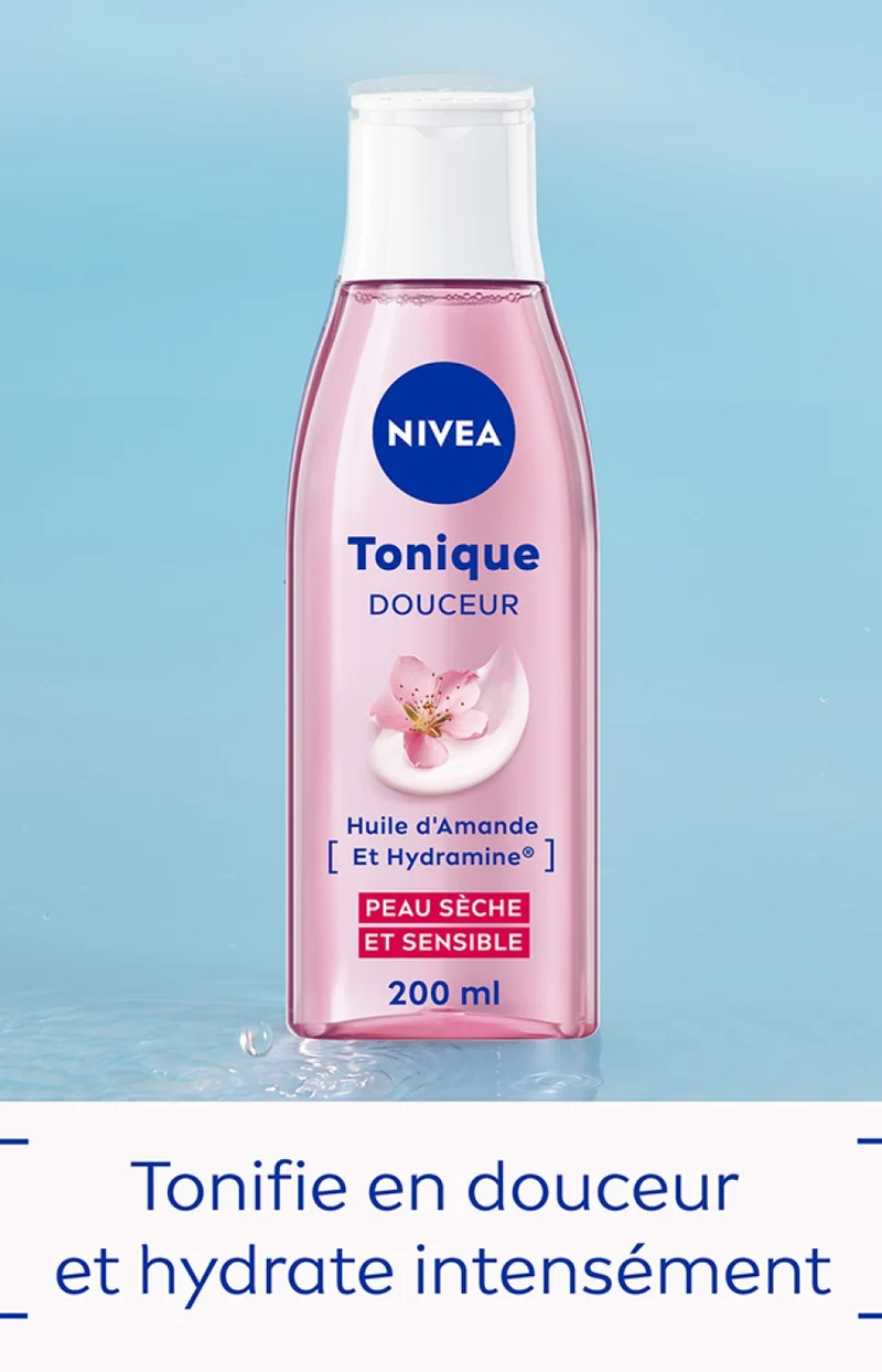 2 lotions toniques - Douceur - Huile d'amande douce - Peaux sèches & sensibles - 200 ml