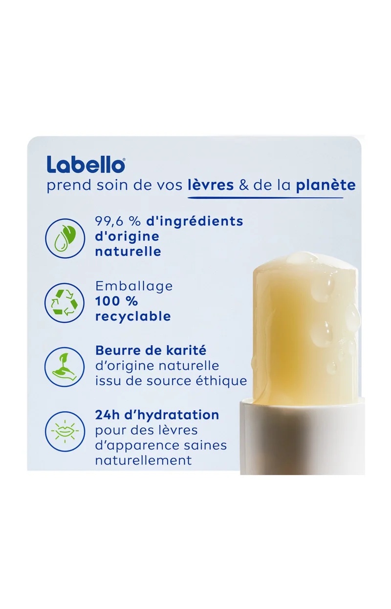 2 baumes à lèvres SPF 50 - Sun Protect - Beurre de karité - 4,8 g