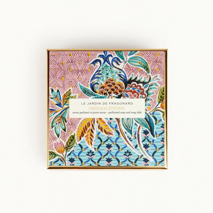 Fragonard Granata Pivoine Sapone e Porta Sapone — Sapone profumato
