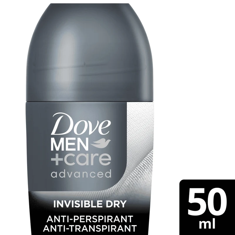 Dove Men Deodorante Roll On 72H Invisble Dry 50 ml — Deodorante