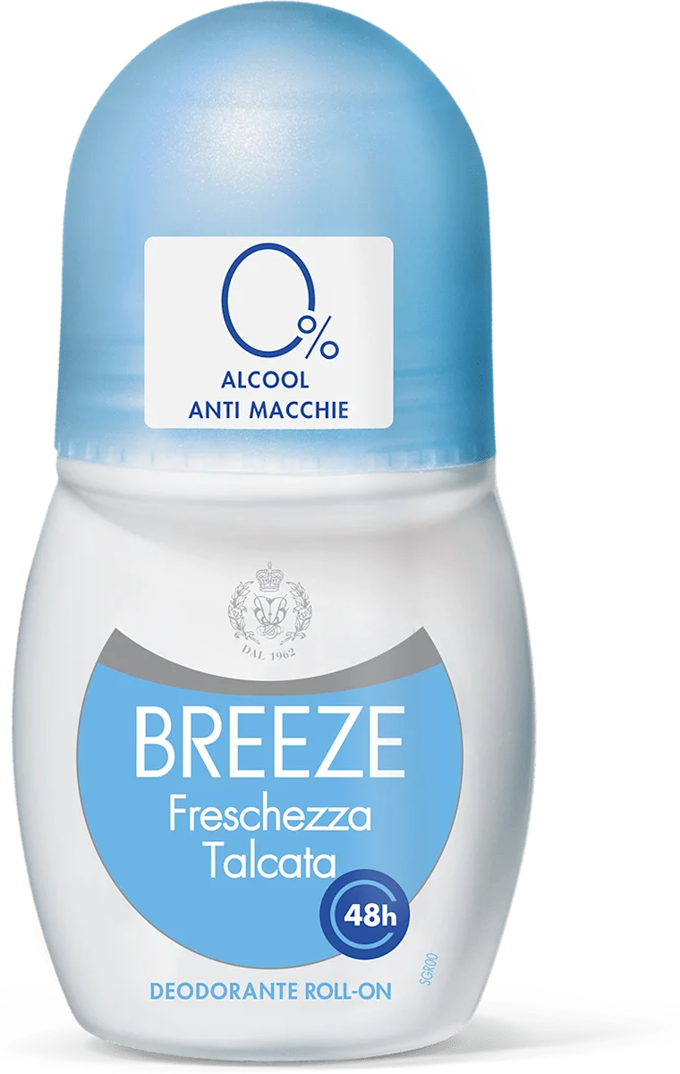 Breeze Deodorante Roll-On Freschezza Talcata 50 ml — Deodorante