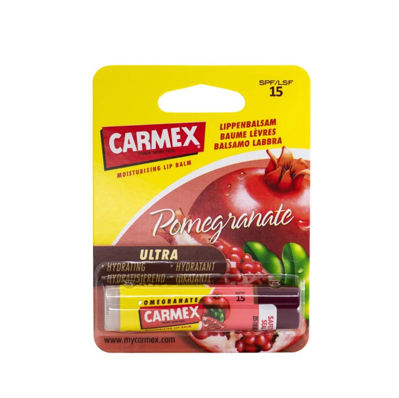 Carmex Balsamo Labbra In Stick Al Melograno Spf15 — Balsamo labbra
