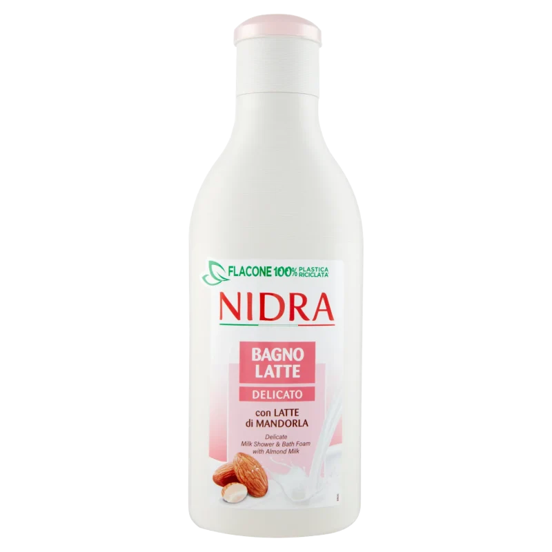 Nidra Bagno Latte Delicato Latte Di Mandorla 750 ml — Bagno schiuma