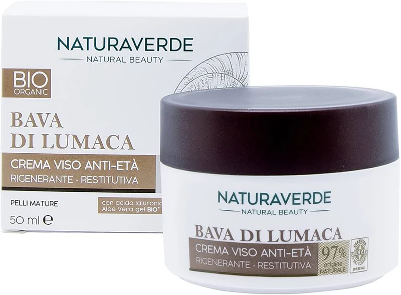 Naturaverde Crema Anti-Eta Restitutiva Bava Di Lumaca Pura 50 ml — Crema viso