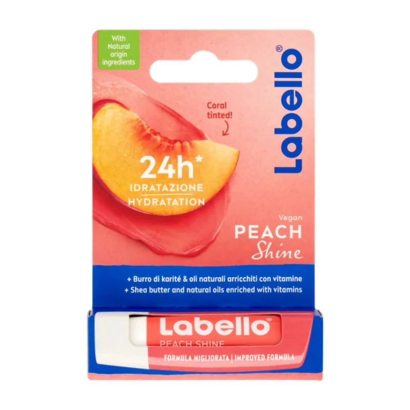 Labello Peach Shine 4,8 g — Balsamo Labbra Colorato