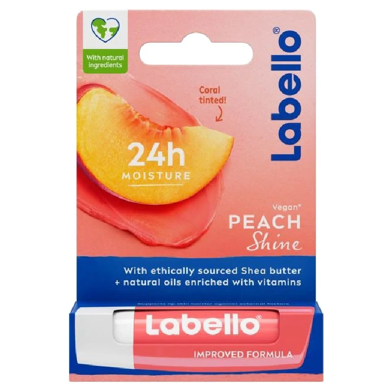 Labello Peach Shine 4,8 g — Balsamo Labbra Colorato