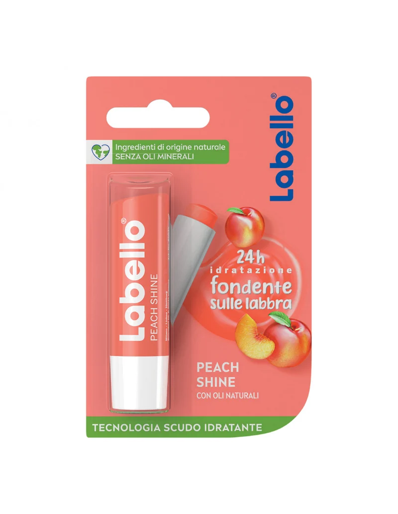 Labello Peach Shine 4,8 g — Balsamo Labbra Colorato