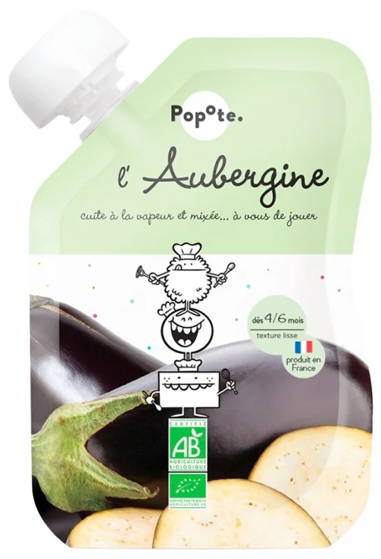 Popote La Melanzana 4/6 mesi Bio 120 g — Omogeneizzato