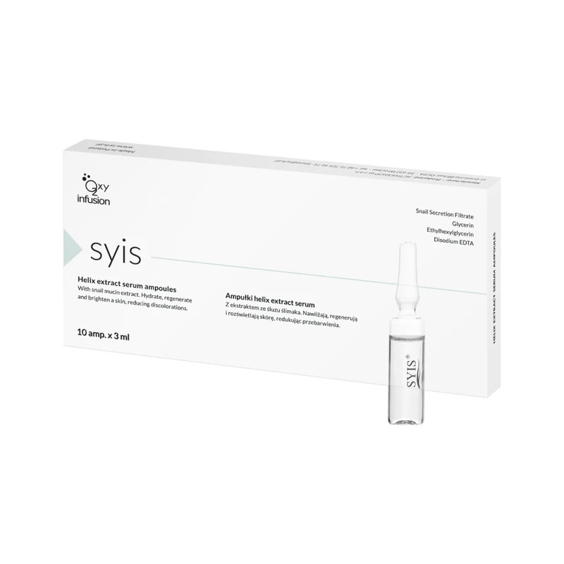 Syis Fiale Bava di Lumaca Estratto di Elica 10x3ml — Siero viso