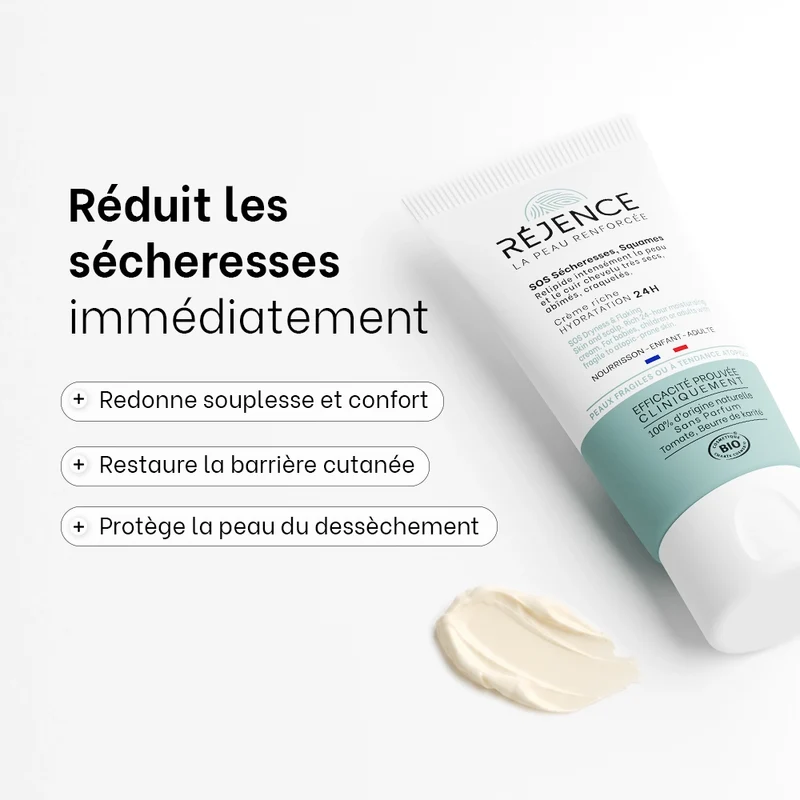 Crème riche SOS sécheresses, squames - 40mL