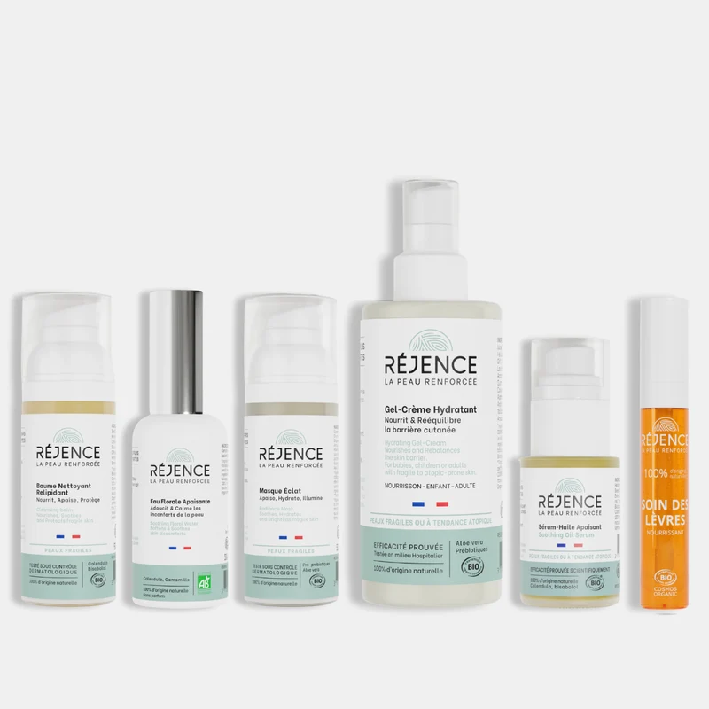 Routine visage apaisante