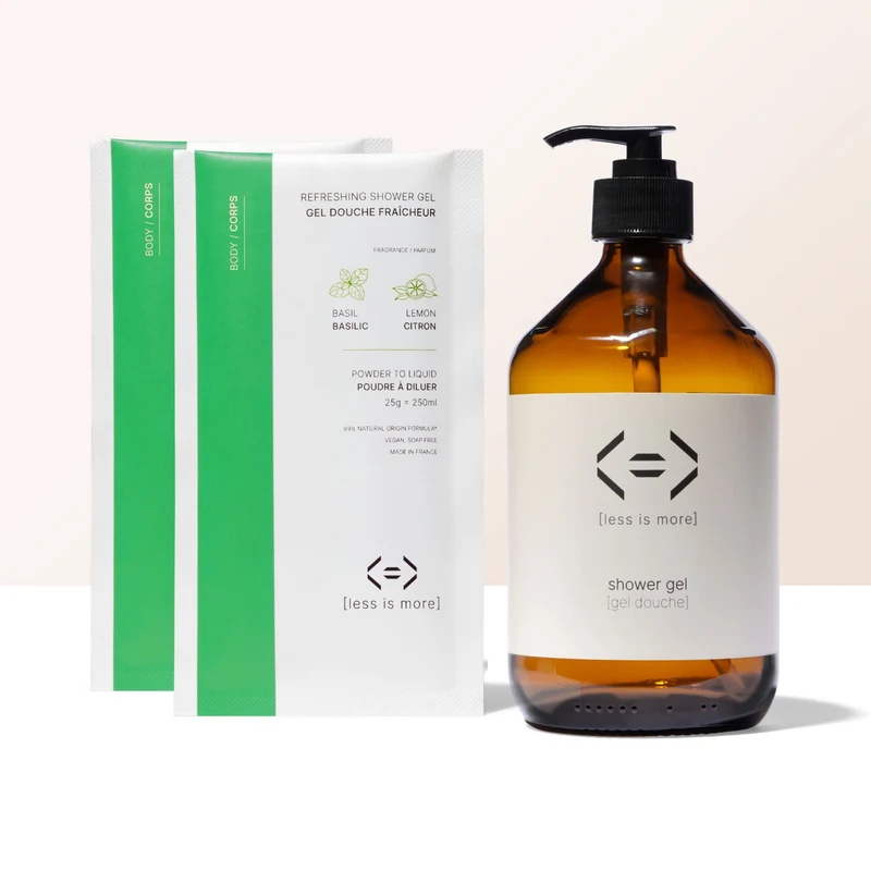 coffret prestige - gel douche fraîcheur 500 ml [basilic + citron]