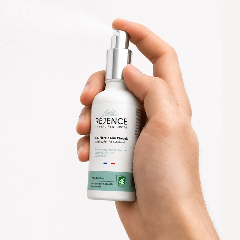 Eau florale cuir chevelu