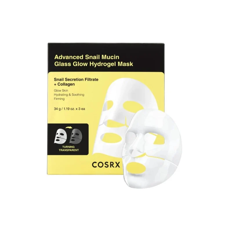 Cosrx Advanced Bava di Lumaca Glass Glow Hydrogel 34g 3 pz — Maschera viso